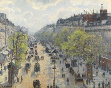 Camille Pissarro Painting - bulevar Montmartre primavera 1897 Camille Pissarro